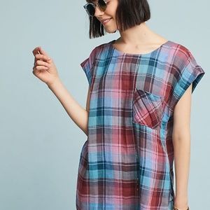 Anthropologie Alemi + Kin Plaid Tunic